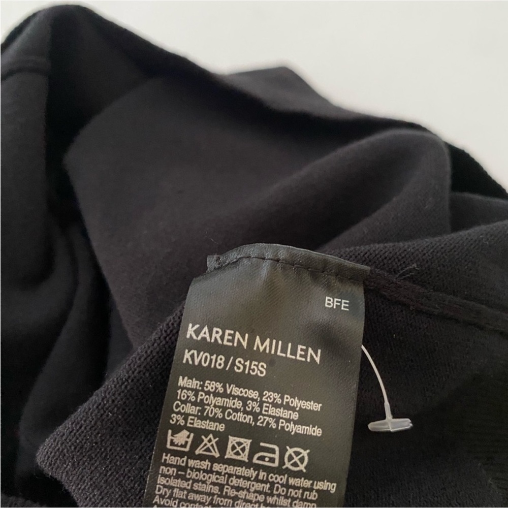 Karenn Millen Sweater Crystal Collar Knit Collection Black New size 0 - Picture 12 of 14